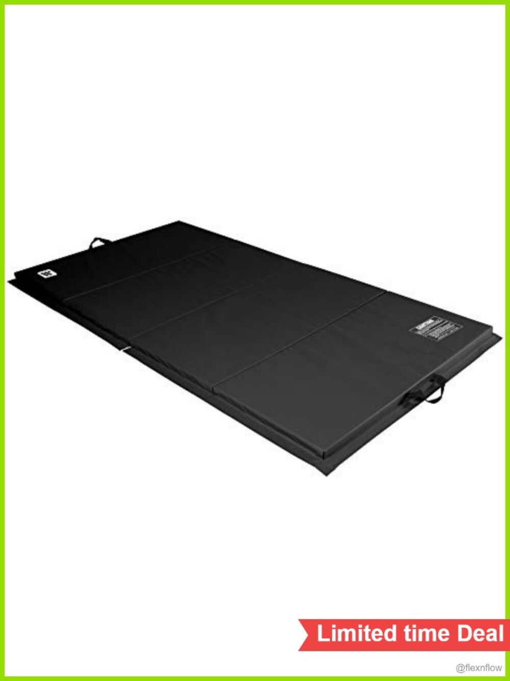 Folding Exercise Mat 2" Thick X-Large 4x8ft Vinyl Workout Mat